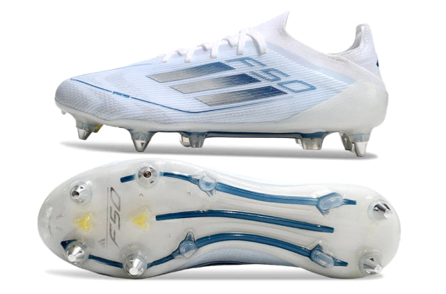 Chuteira Adidas F50 X Campo SG - Branco/Azul