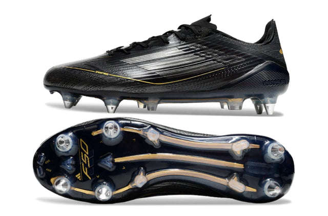 Chuteira Adidas F50 X Campo SG - Preto/Dourado