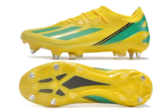 Chuteira Adidas X CrazyFast.1 SG - Amarelo/Verde R$599,99