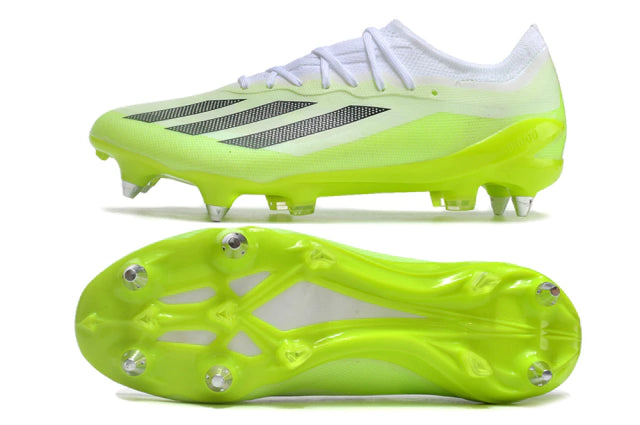 Chuteira Adidas X CrazyFast.1 SG - Verde/Branco