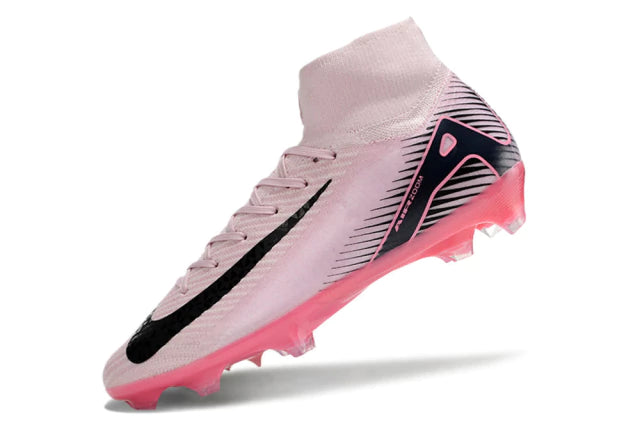Chuteira Nike Air Zoom Mercurial Superfly 10 Elite Campo - Rosa/Preto