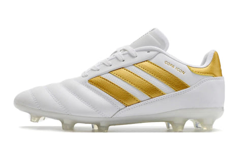 Chuteira Adidas Copa Icon Campo - Branco/Dourado