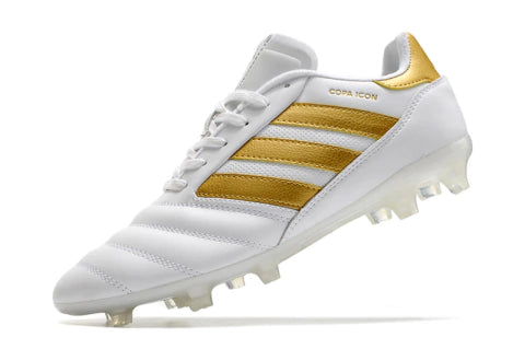 Chuteira Adidas Copa Icon Campo - Branco/Dourado