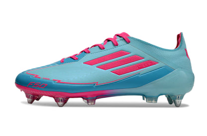 Chuteira Adidas F50 X Campo SG - Azul/Rosa
