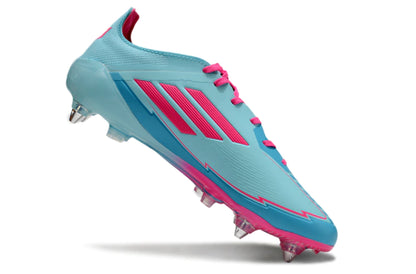 Chuteira Adidas F50 X Campo SG - Azul/Rosa