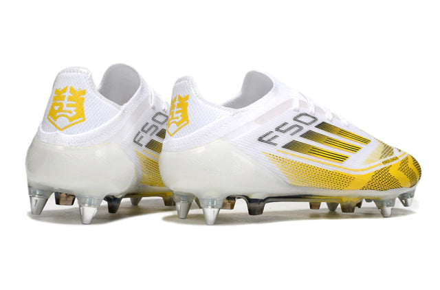 Chuteira Adidas F50 X Campo SG - Branco/Dourado