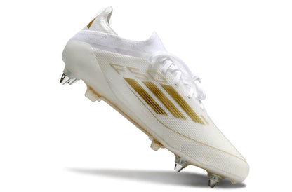Chuteira Adidas F50 X Campo SG - Branco/Dourado