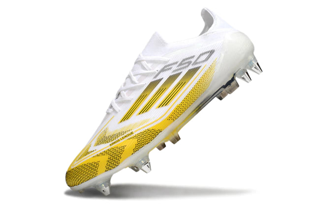 Chuteira Adidas F50 X Campo SG - Branco/Dourado