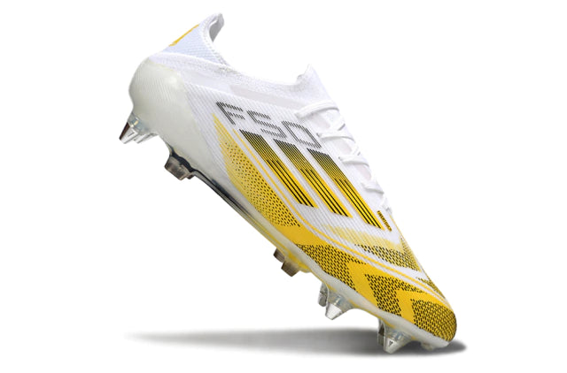Chuteira Adidas F50 X Campo SG - Branco/Dourado