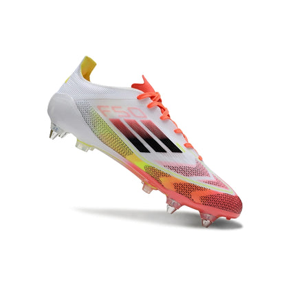 Chuteira Adidas F50 X Campo SG - Branco/Laranja/Preto