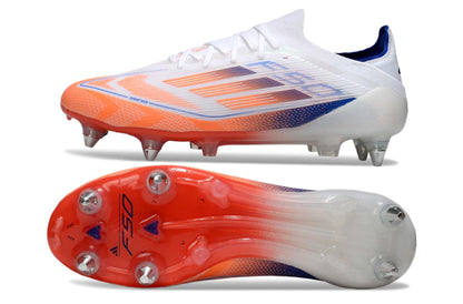 Chuteira Adidas F50 X Campo SG - Branco/Laranja