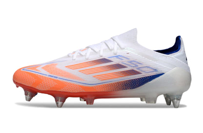 Chuteira Adidas F50 X Campo SG - Branco/Laranja
