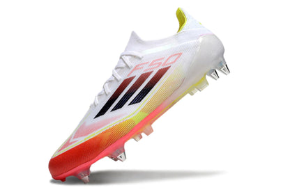 Chuteira Adidas F50 X Campo SG - Branco/Laranja
