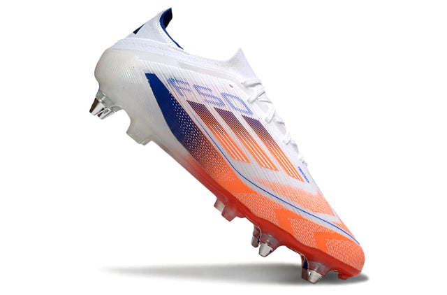 Chuteira Adidas F50 X Campo SG - Branco/Laranja
