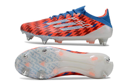 Chuteira Adidas F50 X Campo SG - Branco/Vermelho/Azul