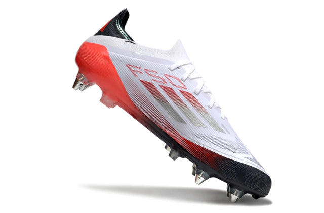 Chuteira Adidas F50 X Campo SG - Branco/Vermelho