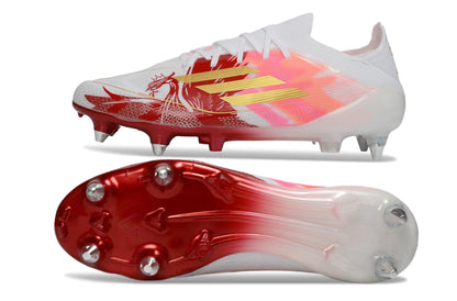 Chuteira Adidas F50 X Campo SG - Branco/Vermelho