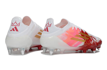 Chuteira Adidas F50 X Campo SG - Branco/Vermelho