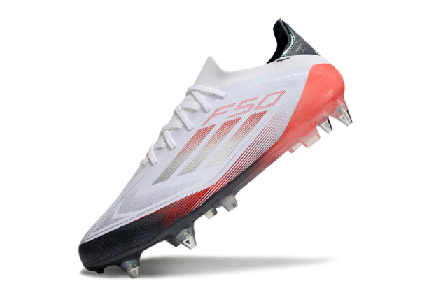 Chuteira Adidas F50 X Campo SG - Branco/Vermelho