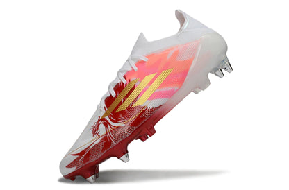 Chuteira Adidas F50 X Campo SG - Branco/Vermelho