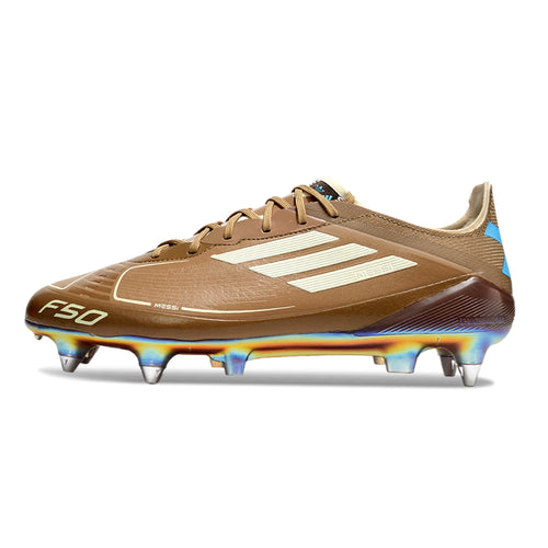 Chuteira Adidas F50 X Campo SG - Marrom/Azul