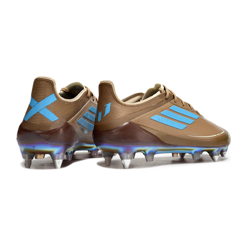 Chuteira Adidas F50 X Campo SG - Marrom/Azul