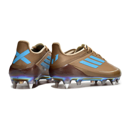 Chuteira Adidas F50 X Campo SG - Marrom/Azul