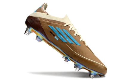 Chuteira Adidas F50 X Campo SG - Marrrom/Azul