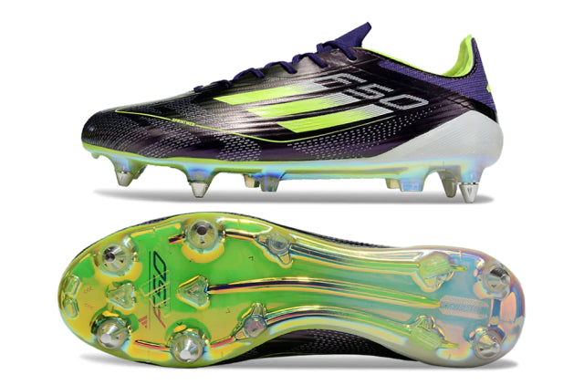 Chuteira Adidas F50 X Campo SG - Preto/Branco/Roxo
