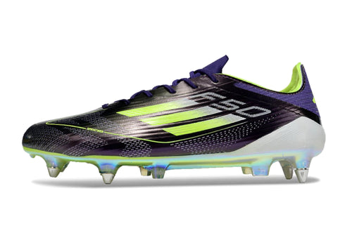 Chuteira Adidas F50 X Campo SG - Preto/Branco/Roxo