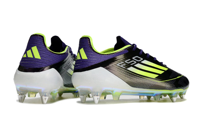Chuteira Adidas F50 X Campo SG - Preto/Branco/Roxo
