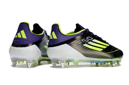Chuteira Adidas F50 X Campo SG - Preto/Branco/Roxo