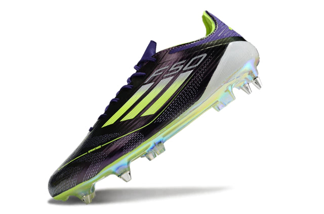 Chuteira Adidas F50 X Campo SG - Preto/Branco/Roxo