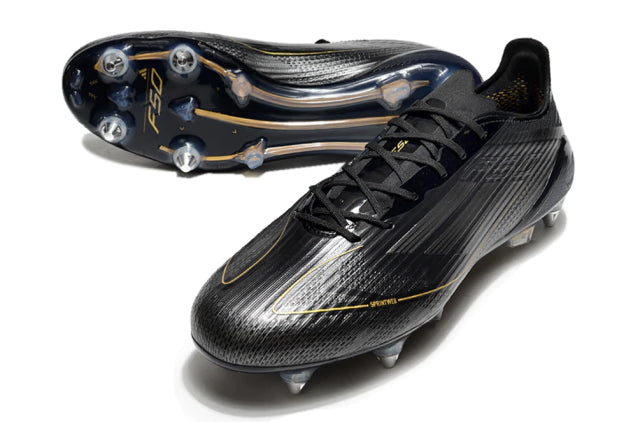 Chuteira Adidas F50 X Campo SG - Preto/Dourado