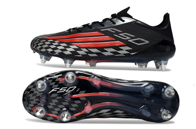 Chuteira Adidas F50 X Campo SG - Preto/Vermeho