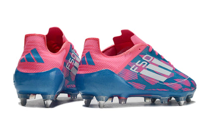 Chuteira Adidas F50 X Campo SG - Rosa/Azul