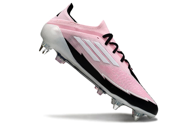 Chuteira Adidas F50 X Campo SG - Rosa/Branco