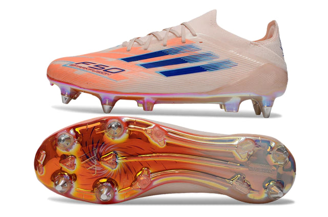Chuteira Adidas F50 X Campo SG - Rosa/Laranja
