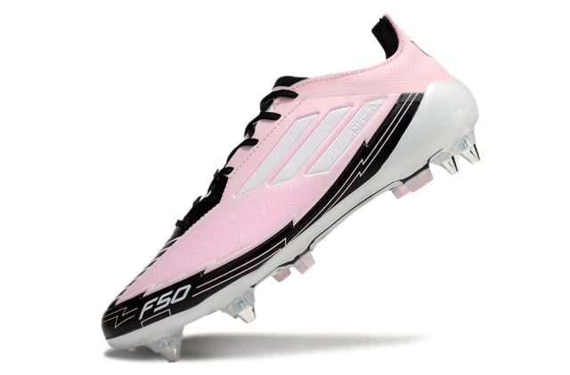 Chuteira Adidas F50 X Campo SG - RosaPretoBranco