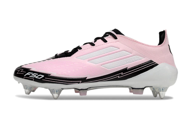 Chuteira Adidas F50 X Campo SG - RosaPretoBranco