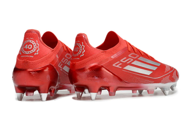 Chuteira Adidas F50 X Campo SG - Vermelho/Prata