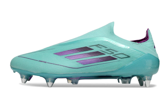 Chuteira Adidas F50 X Laceless Campo SG -Azul/Roxo