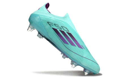 Chuteira Adidas F50 X Laceless Campo SG -Azul/Roxo