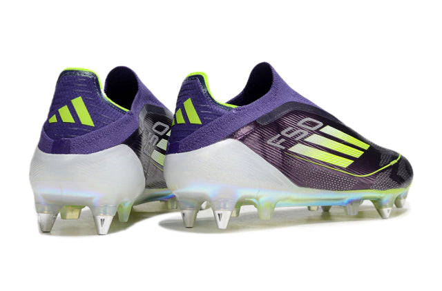 Chuteira Adidas F50 X Laceless Campo SG - Branco/Roxo