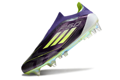 Chuteira Adidas F50 X Laceless Campo SG - Branco/Roxo