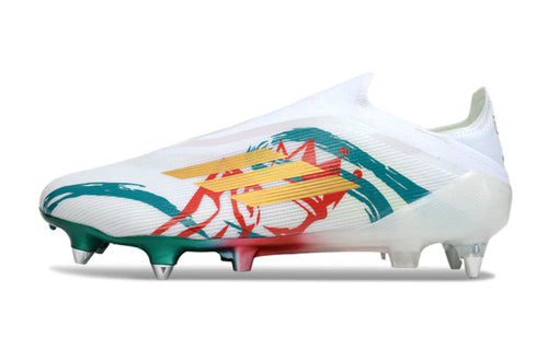 Chuteira Adidas F50 X Laceless Campo SG - Branco/Verde