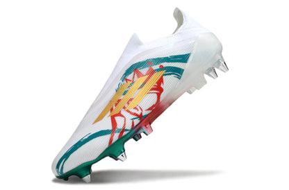 Chuteira Adidas F50 X Laceless Campo SG - Branco/Verde