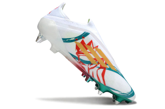 Chuteira Adidas F50 X Laceless Campo SG - Branco/Verde