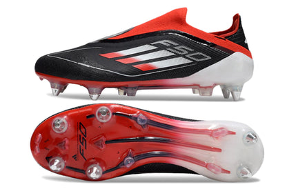 Chuteira Adidas F50 X Laceless Campo SG - Preto/Vermelho