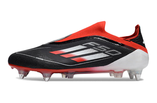 Chuteira Adidas F50 X Laceless Campo SG - Preto/Vermelho